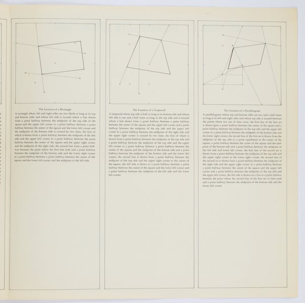 Wall Drawings & Structures: The Location of Six Geometric Figures / Variations of Incomplete Open Cubes.