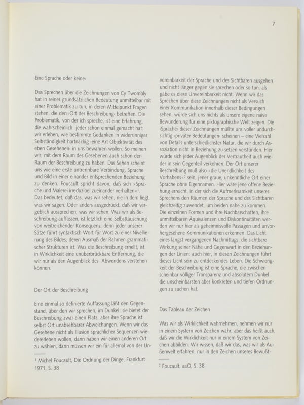 Cy Twombly: Zeichnungen, 1953-1973.