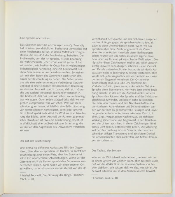 Cy Twombly: Zeichnungen, 1953-1973.