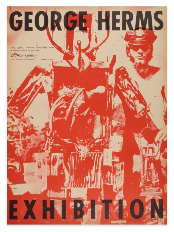 George Herms Exhibition (Poster